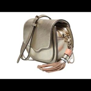 Rebecca Minkoff Suki Gold Leather Crossbody
